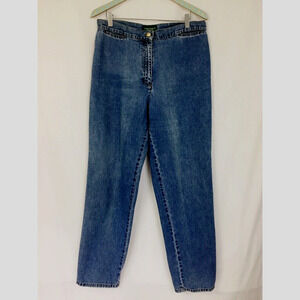 Vintage Ralph Lauren Jeans 14 Womens High Waist Flat Front Tapered 34x31 90s Y2K